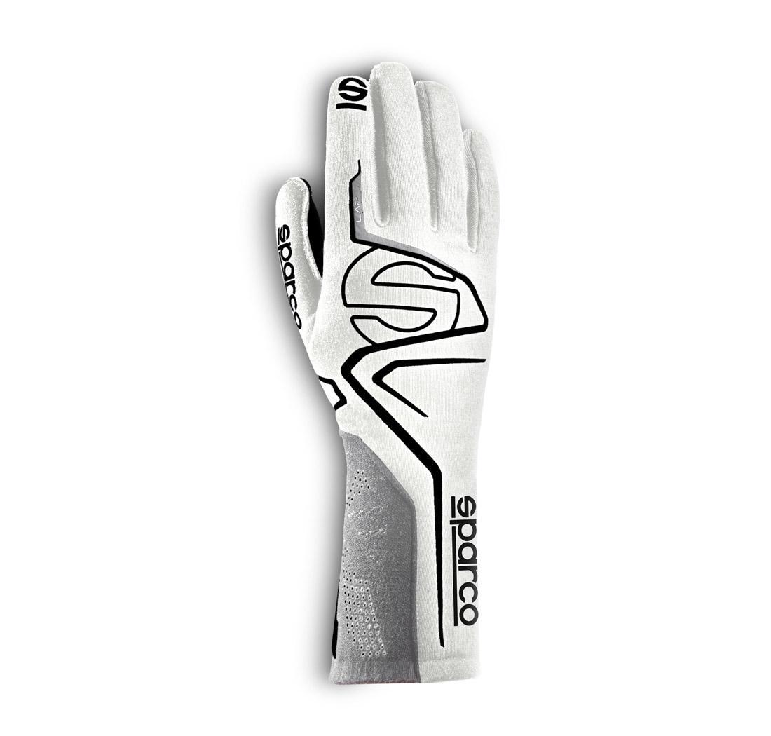 Guantes Sparco LAP 2022 blanco/negro - tamaño 07