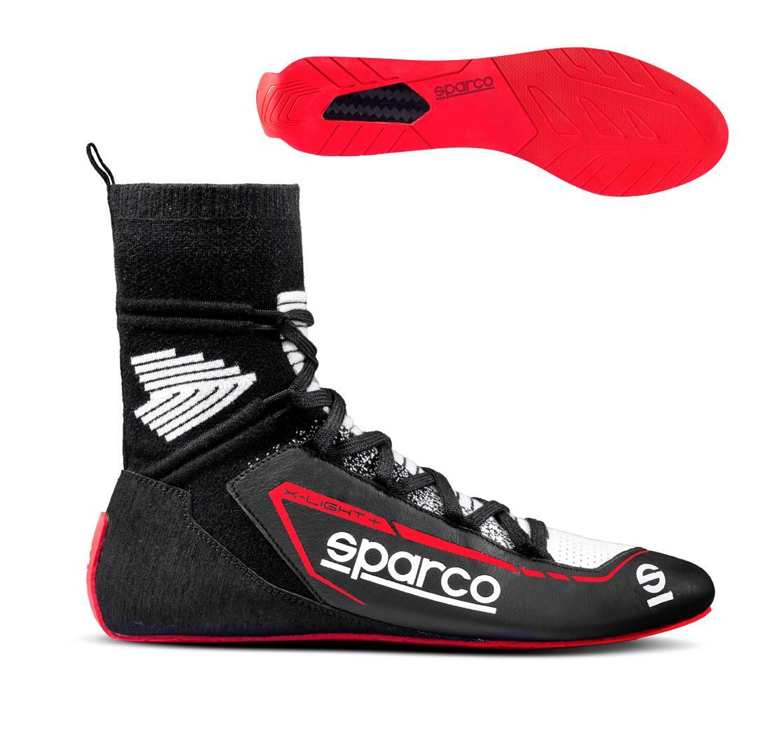 Sparco race shoes X-LIGHT+, black/red - Size 39