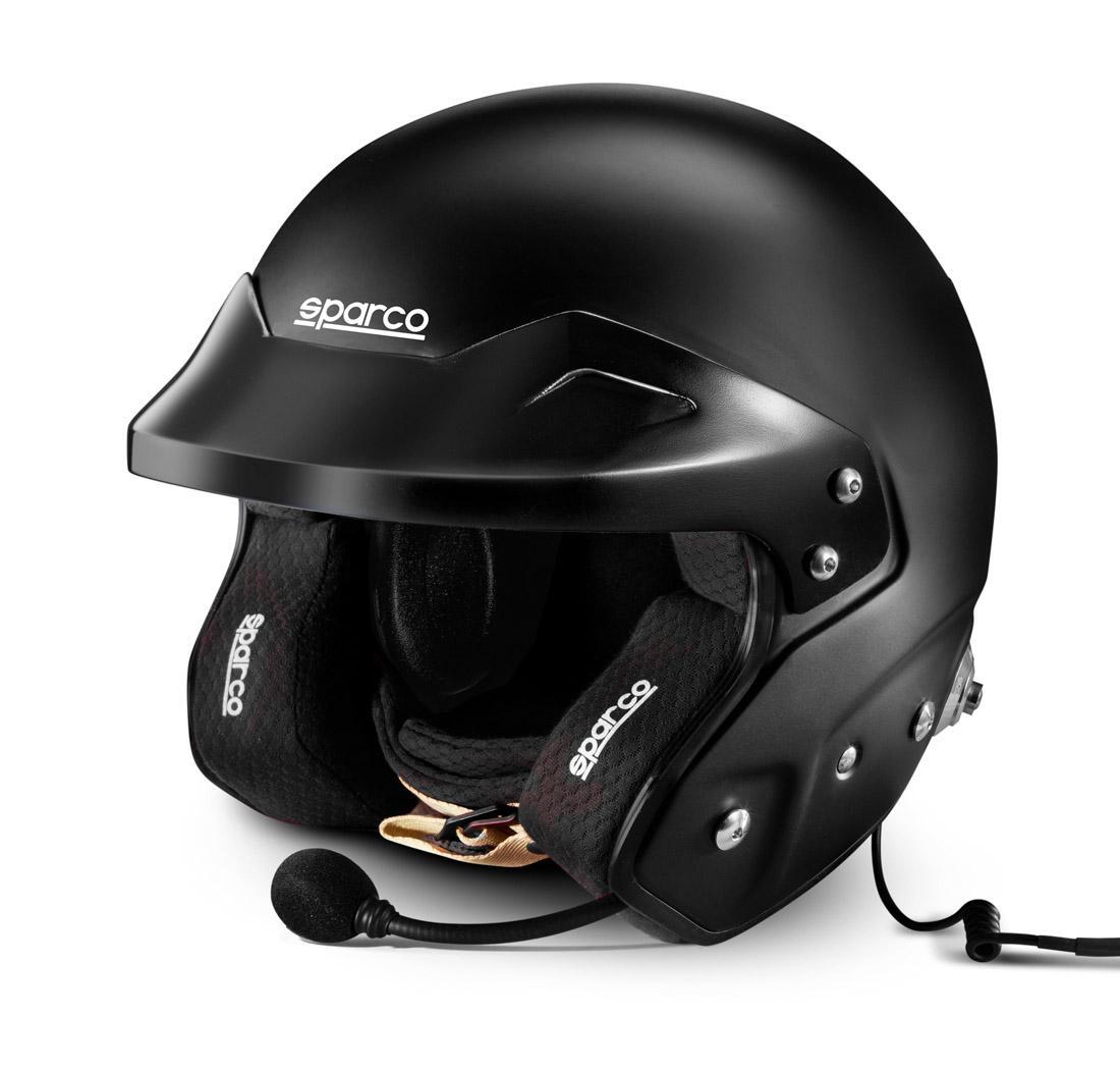 Helmet RJ-i Sparco - Size L (60), black/black interior