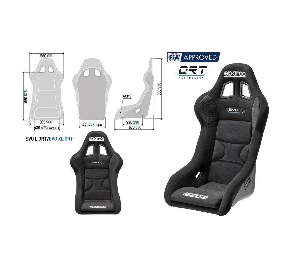Seats SPARCO EVO L / XL QRT
