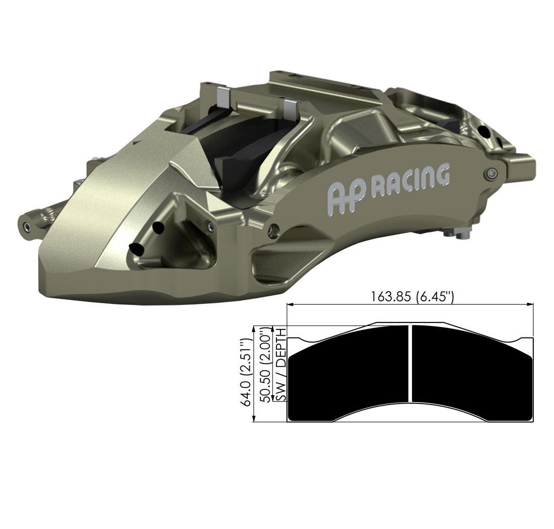 Pinza freno AP Racing CP6769 a 6 pistoni per vetture rally