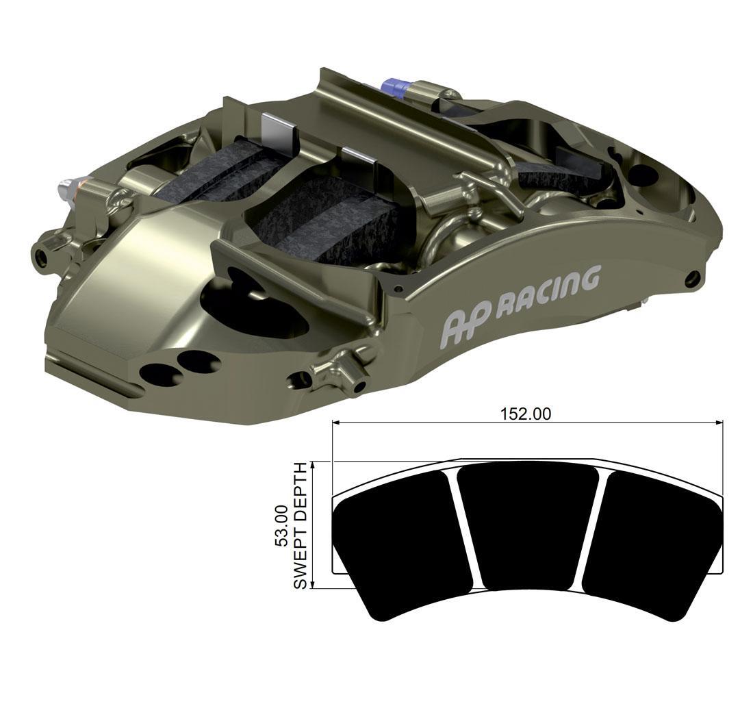 AP Racing CP6177 6-piston caliper for GT cars