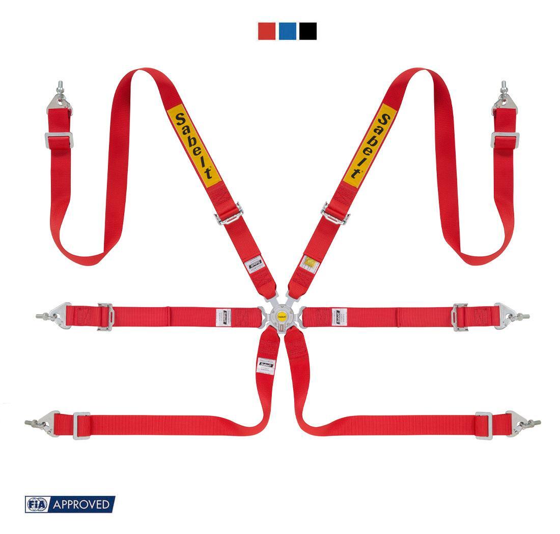 6 puntos, para TOURING SABELT Steel Rally 2X2