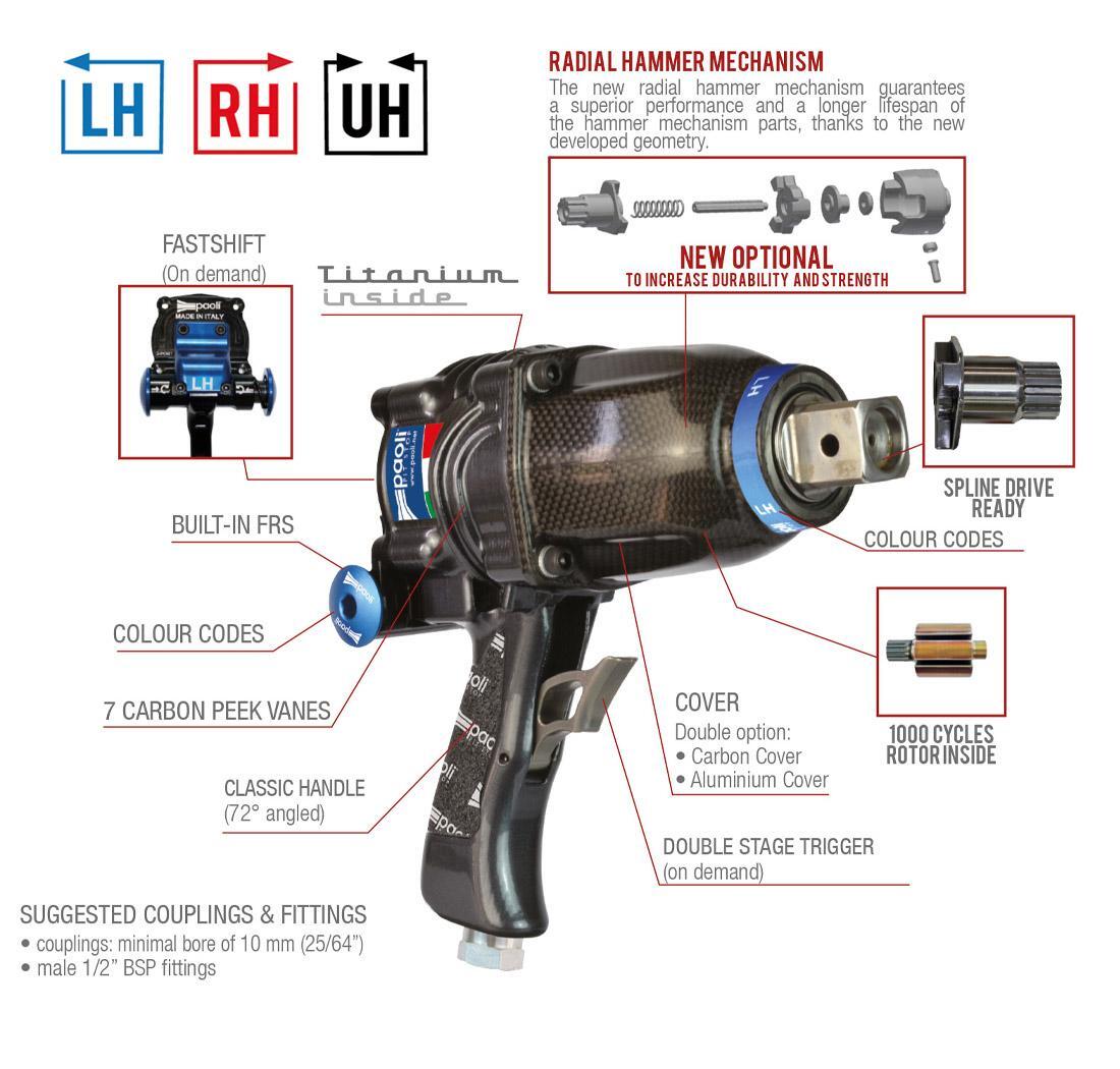 Dino Paoli impact wrench DP 6000 LH - aluminium