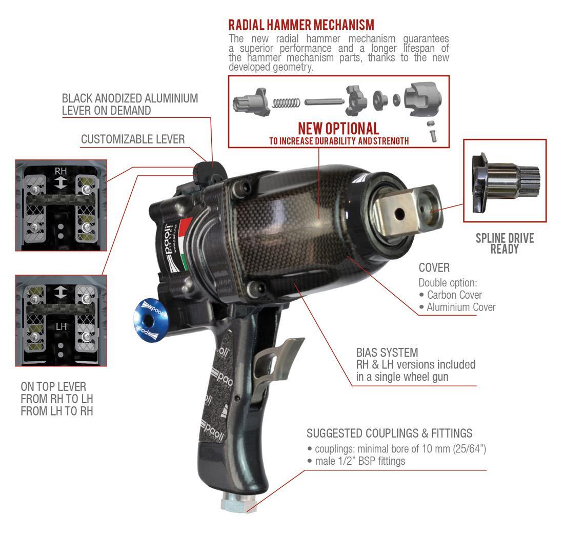 Cle a chocs Dino Paoli DP 6000 BIAS - Aluminium