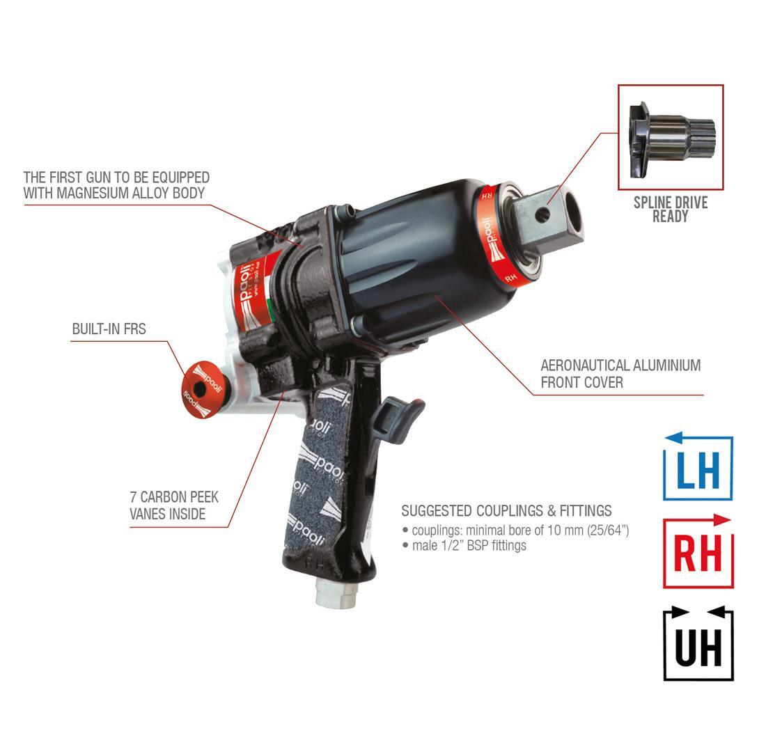 Dino Paoli impact wrench DP 4000 MG LH - Aluminium