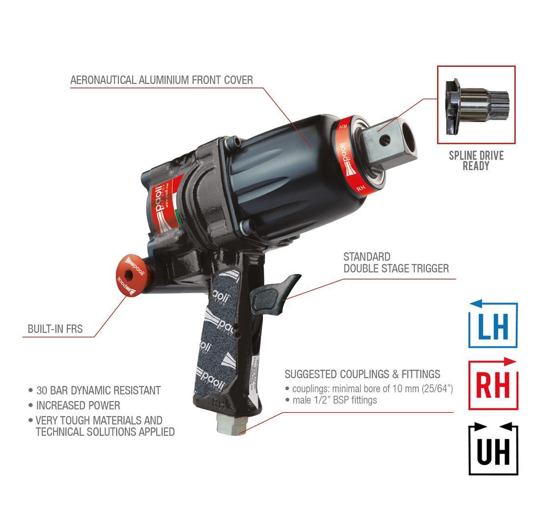 Dino Paoli impact wrench DP 4000 30BAR LH - Aluminium