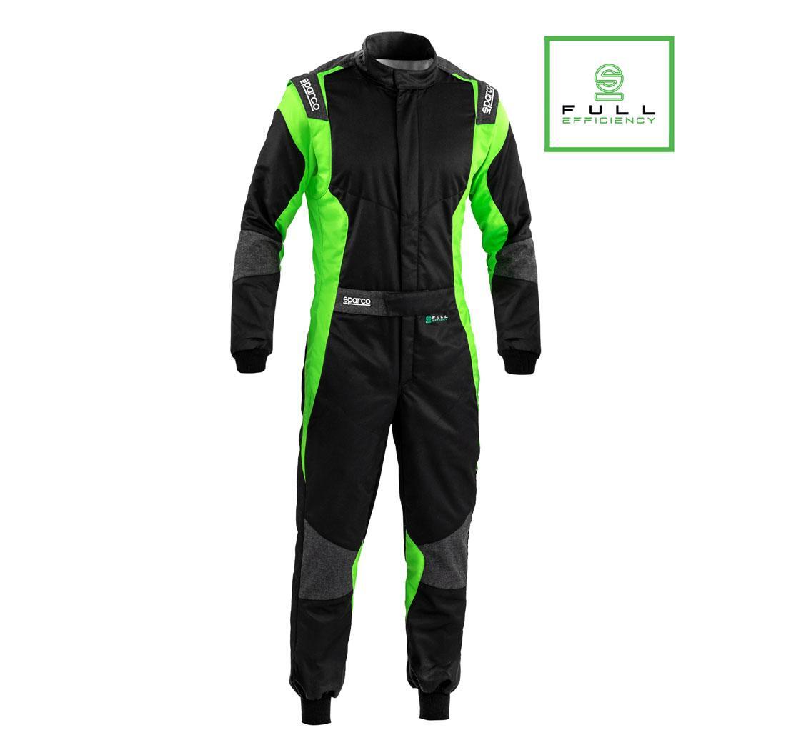 Sparco FUTURA race suit - black/fluo green - Size 48
