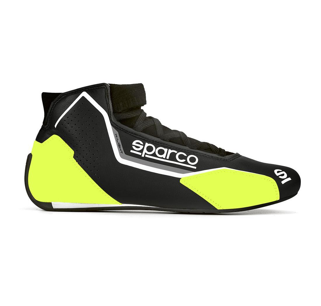 Sparco race shoes X-LIGHT, grey/yellow fluo - Size 37