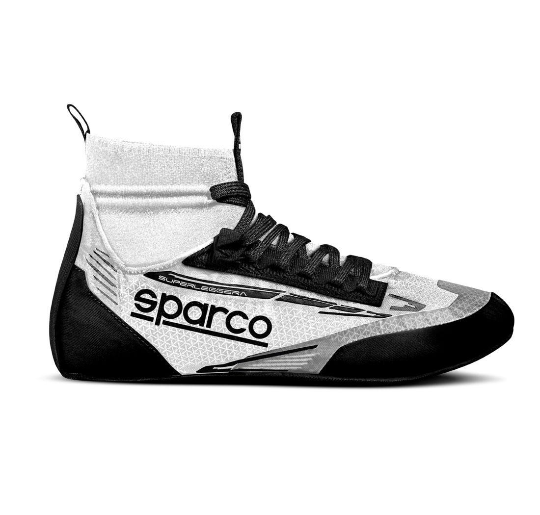 Sparco race shoes SUPERLEGGERA, white/black - Size 37