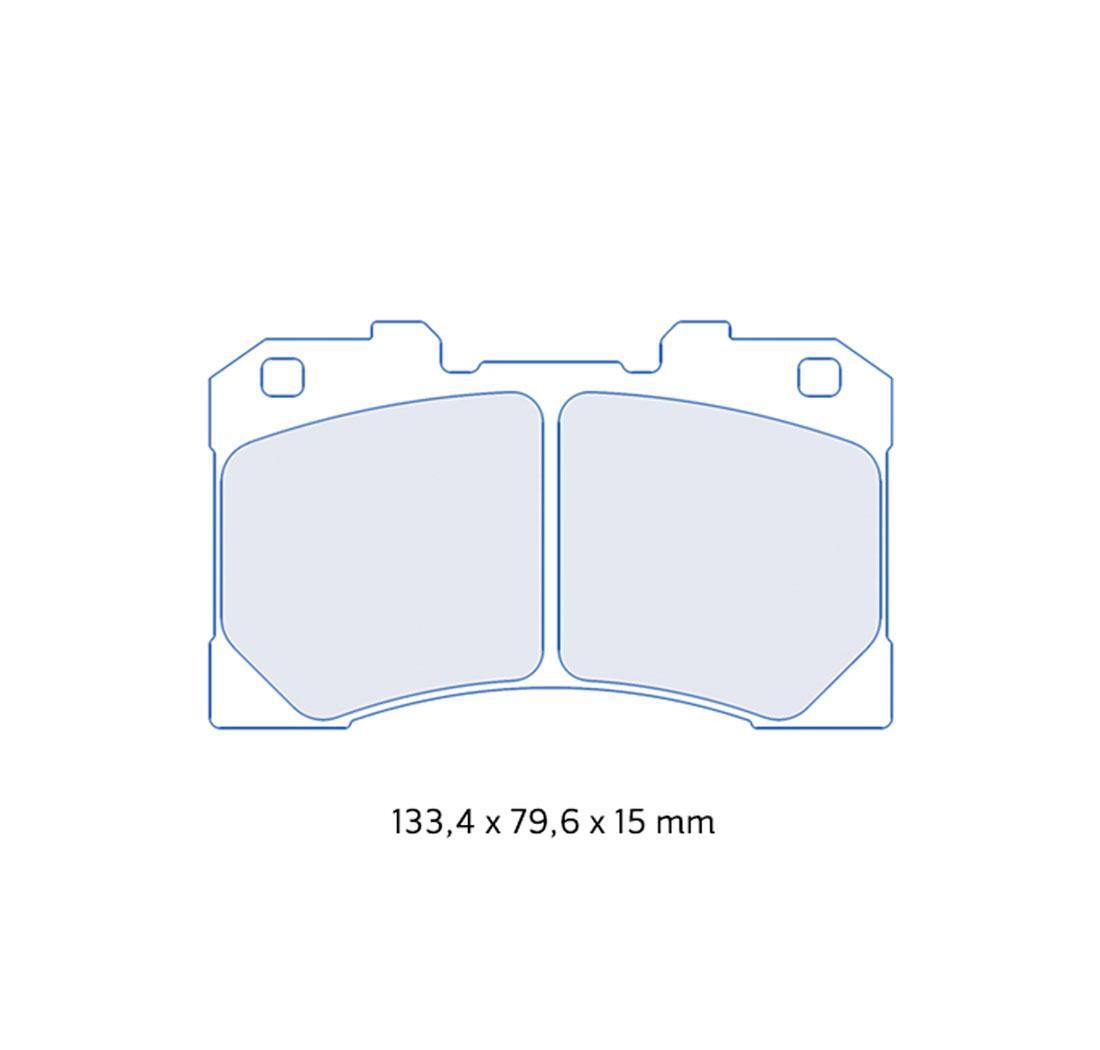 Set pastiglie FERODO (OE Toyota Yaris 04465-52370, anteriore)