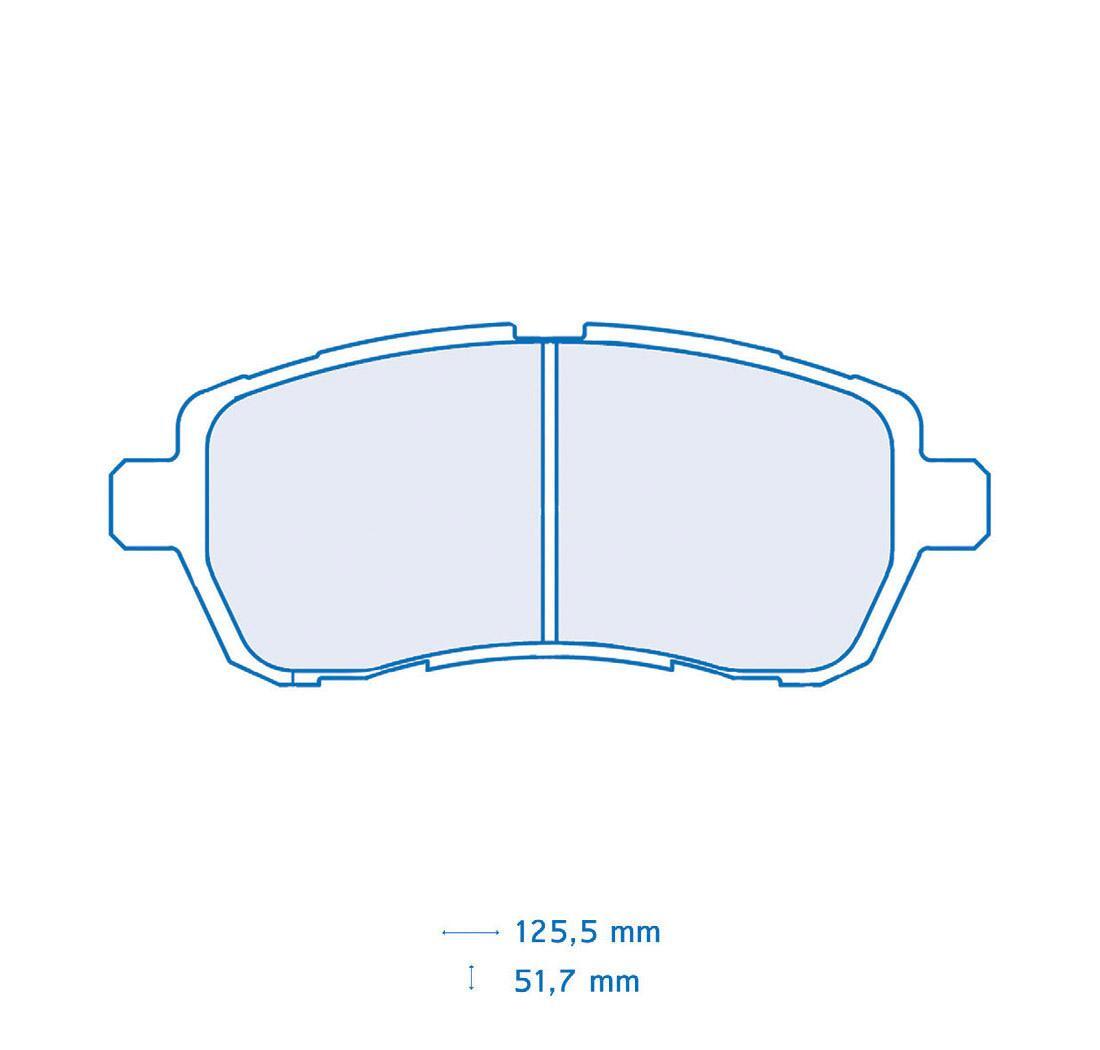 Plaquettes de frein CARBONE LORRAINE Modèle FCP4426