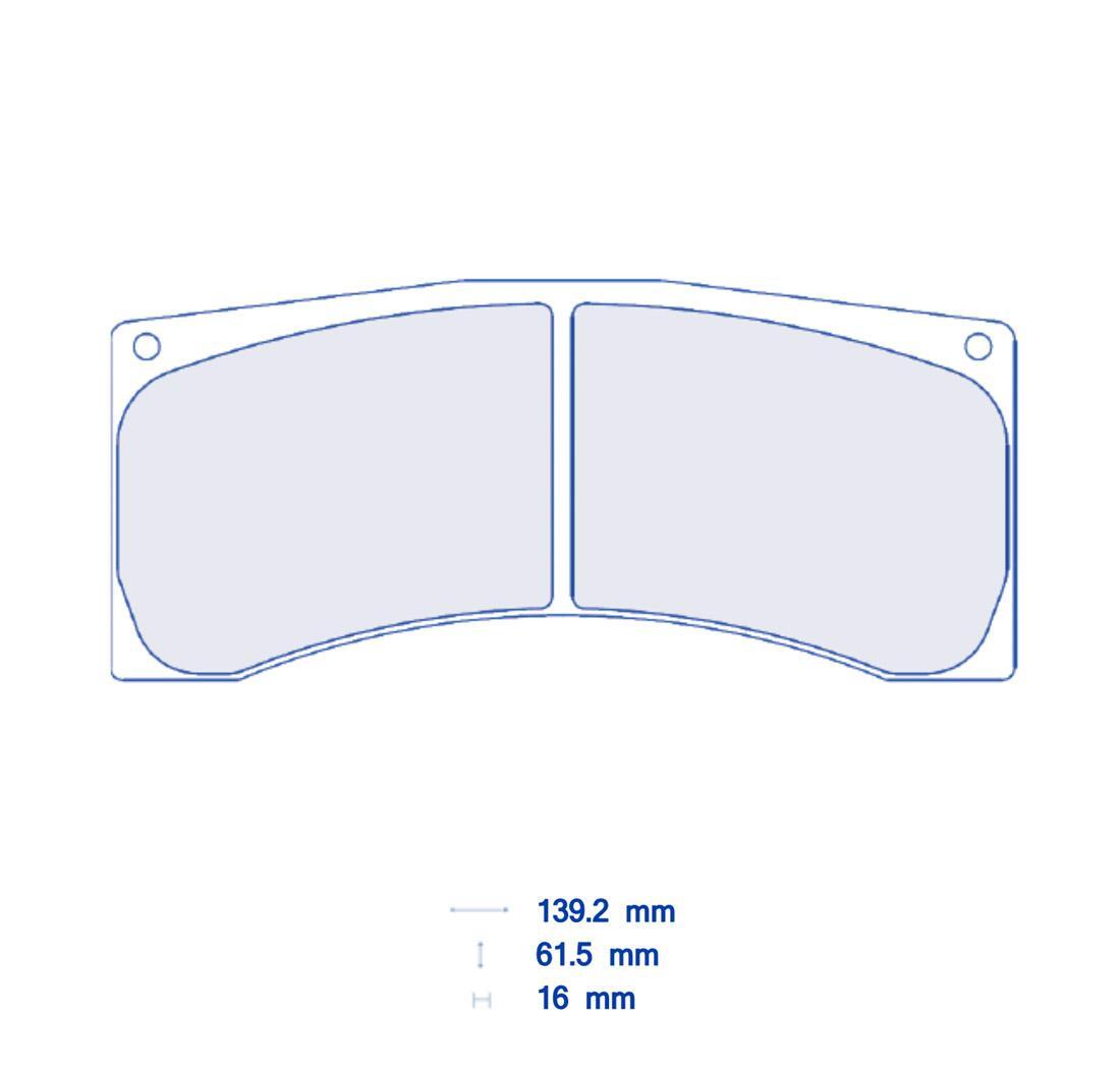 4 brake pads set - Carbone Lorraine