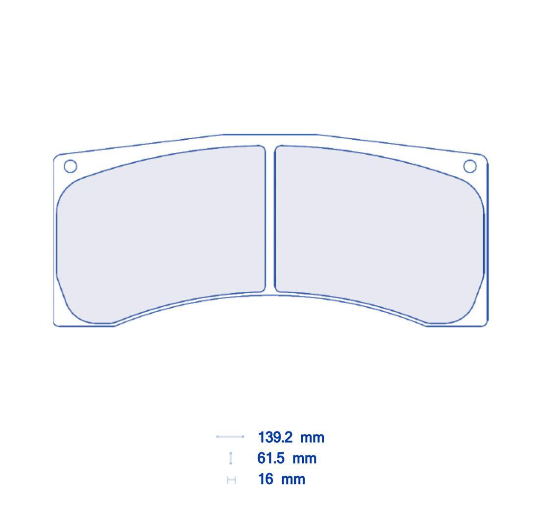 Pastillas de freno CARBONE LORRAINE Modelo FRP3140