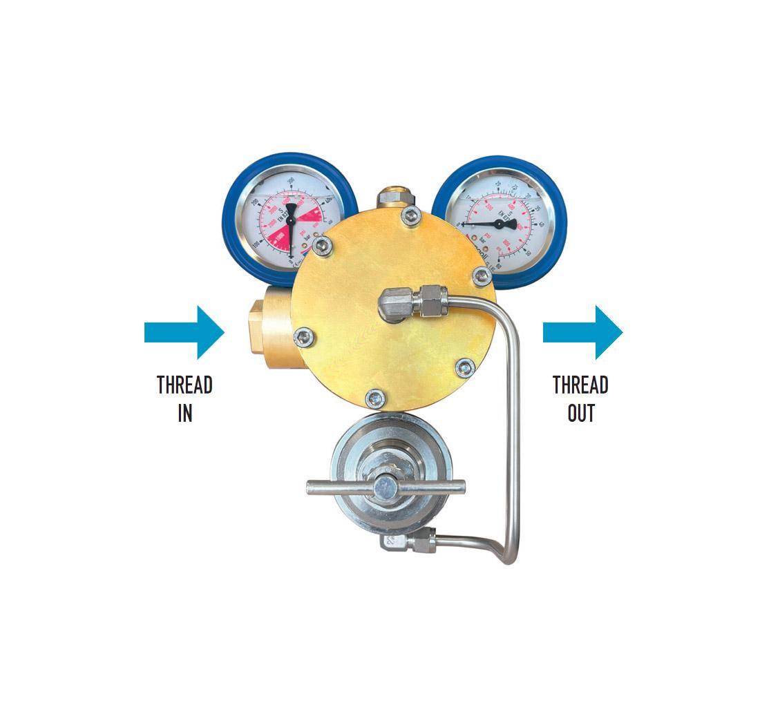 F9 2.0 air pressure regulator 220 bar - piston mechanism