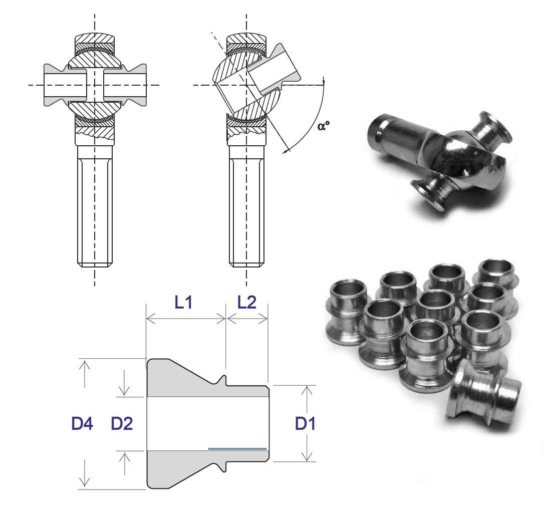 Rod end bushing bore reduction 10-8 mm