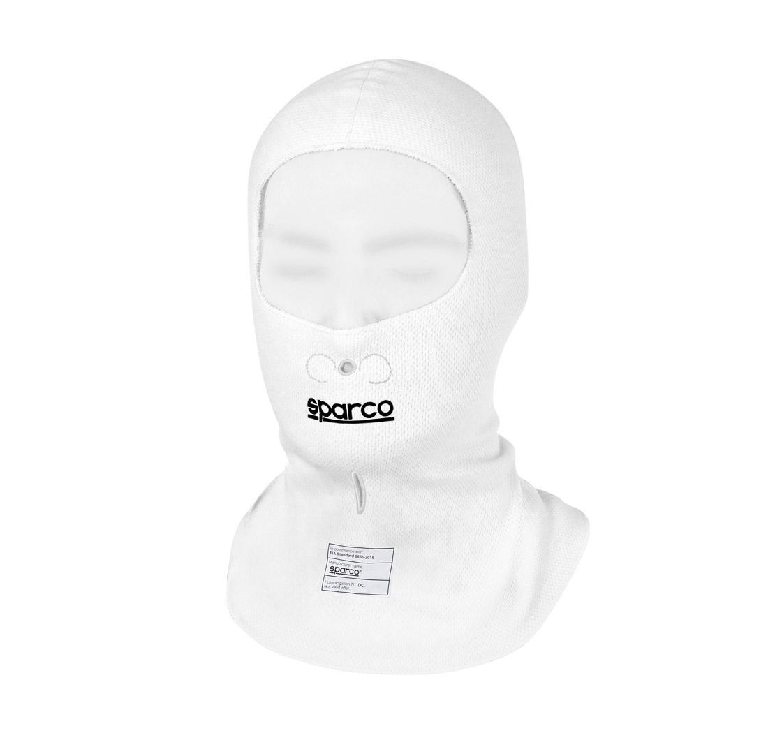 Balaclava Sparco PISTA open white - single size