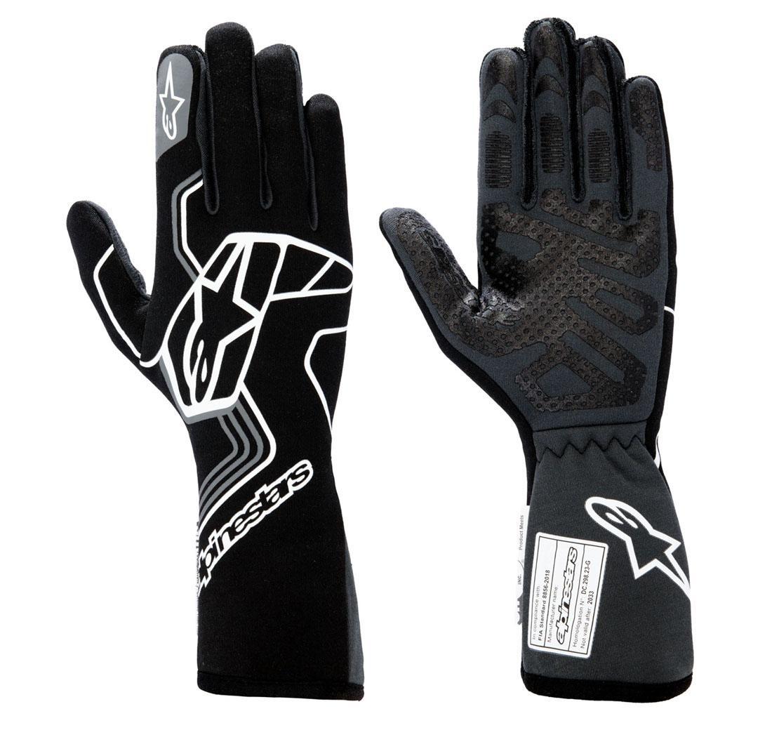 Alpinestars race gloves TECH-1 RACE v4 - black/grey - size XL