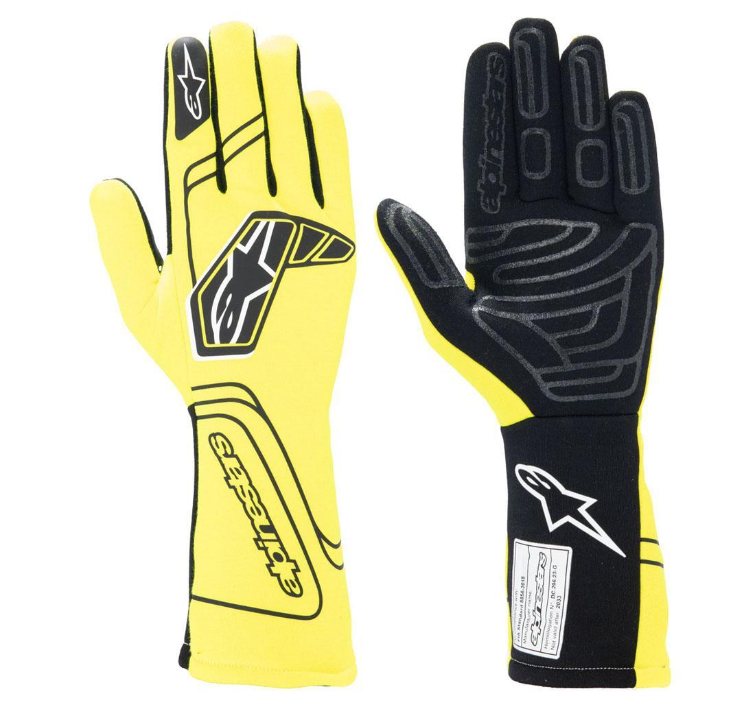 Alpinestars race gloves TECH-1 START v4 - fluo yellow - size L