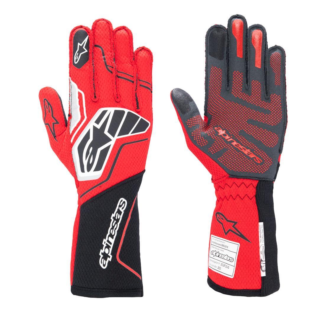 Alpinestars race gloves TECH-1 ZX v4 - black/red - size XXL