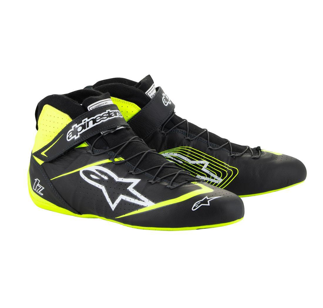 Botas TECH-1 Z v3 de Alpinestars, negro/amarillo fluo, número 37
