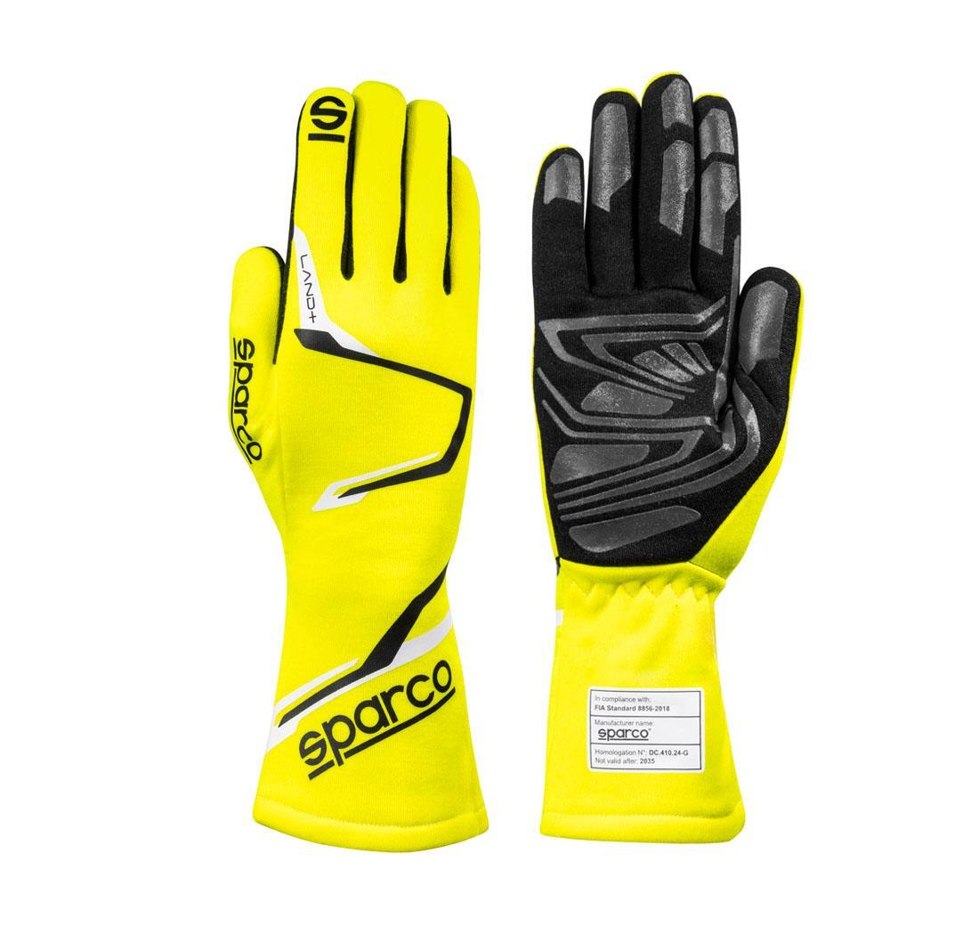 Gants Sparco LAND+ jaune fluo - taille 09