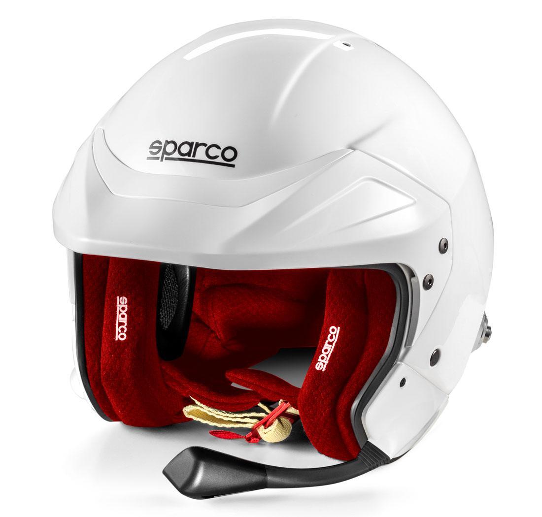 Helmet FLUX RJ-i Sparco - Size XL (61), white/red interior
