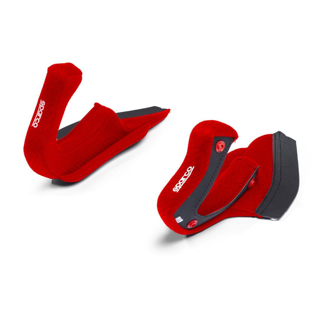 Imbottitura casco FLUX RJ + RJ-i + RJ-i SUPERCARBON - cheek XXL - rosso