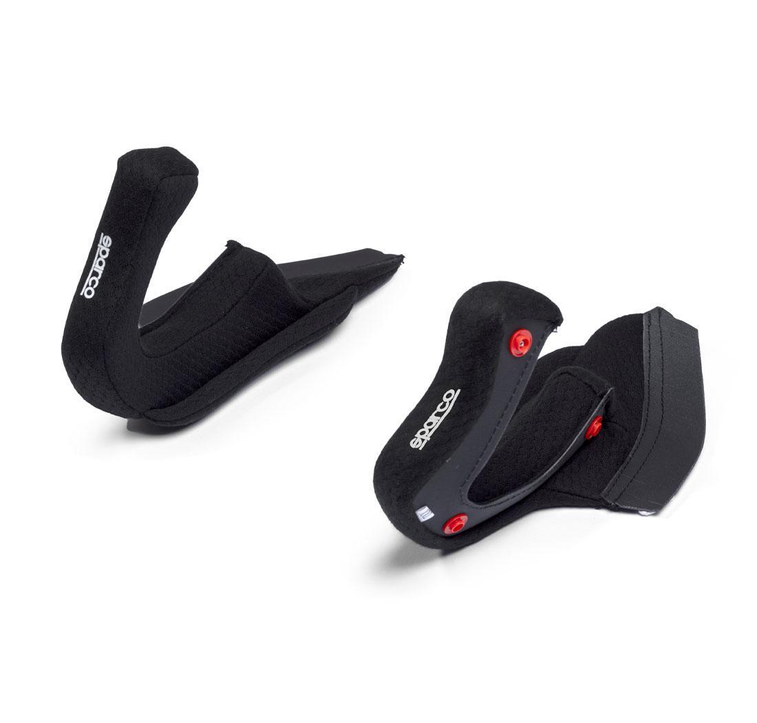 Imbottitura casco FLUX RJ + RJ-i + RJ-i SUPERCARBON - cheek XL - nero
