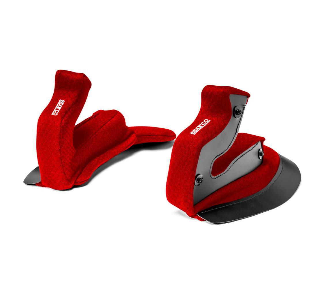 Acolchado de casco PRIME RF-10W SUPERCARBON - cheek 35mm - rojo