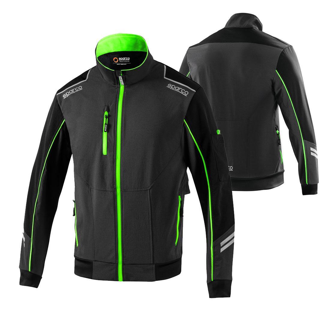 Chaqueta corta viento TECH LIGHT-SHELL Austin - gris/verde fluo L