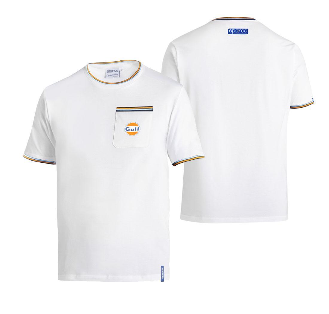 T-shirt pocket GULF Sparco - white - L