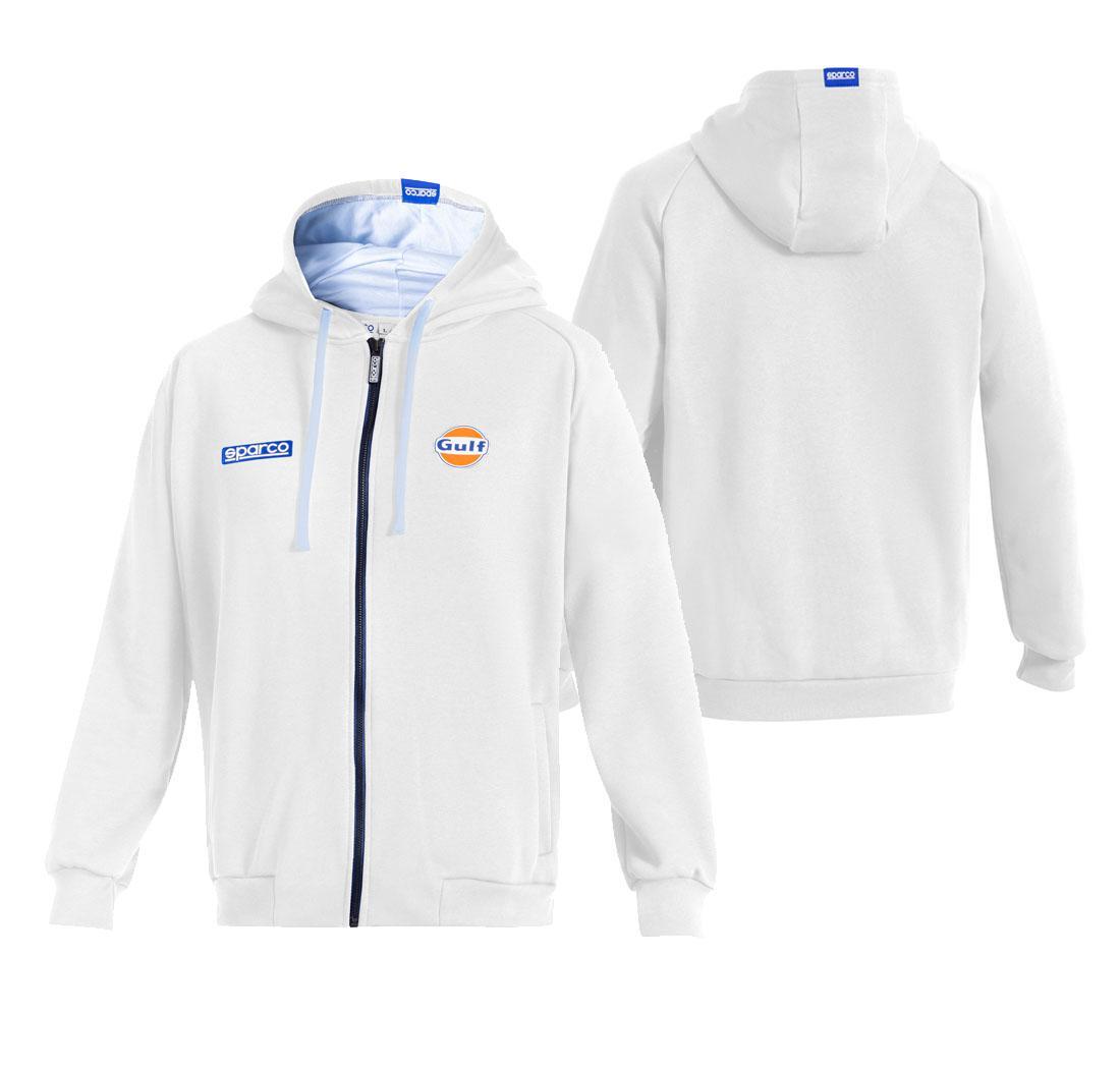Sweat à capuche GULF Sparco - blanc - XXXL
