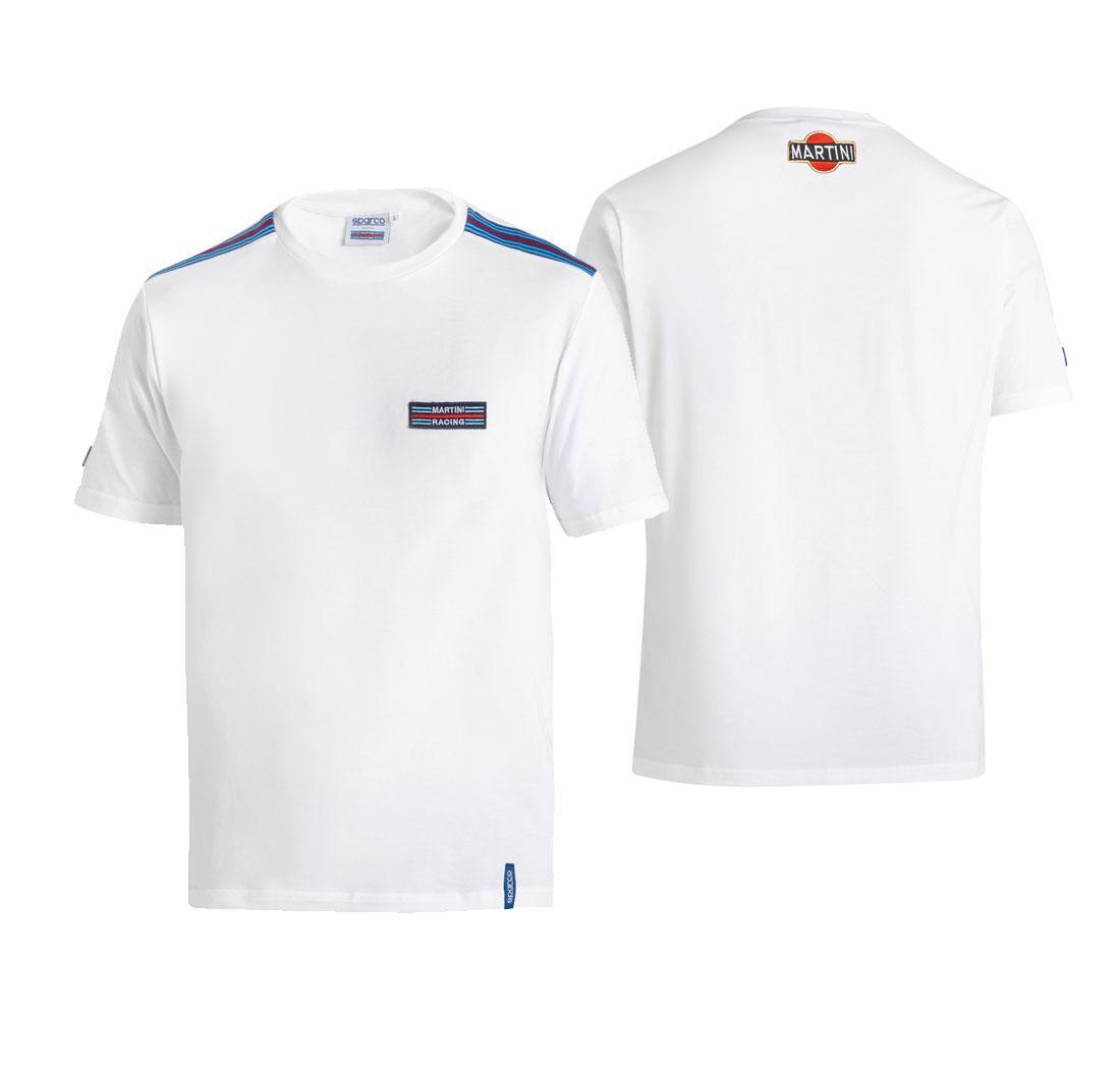 T-shirt Sparco Martini Racing TOP STRIPES - white - L
