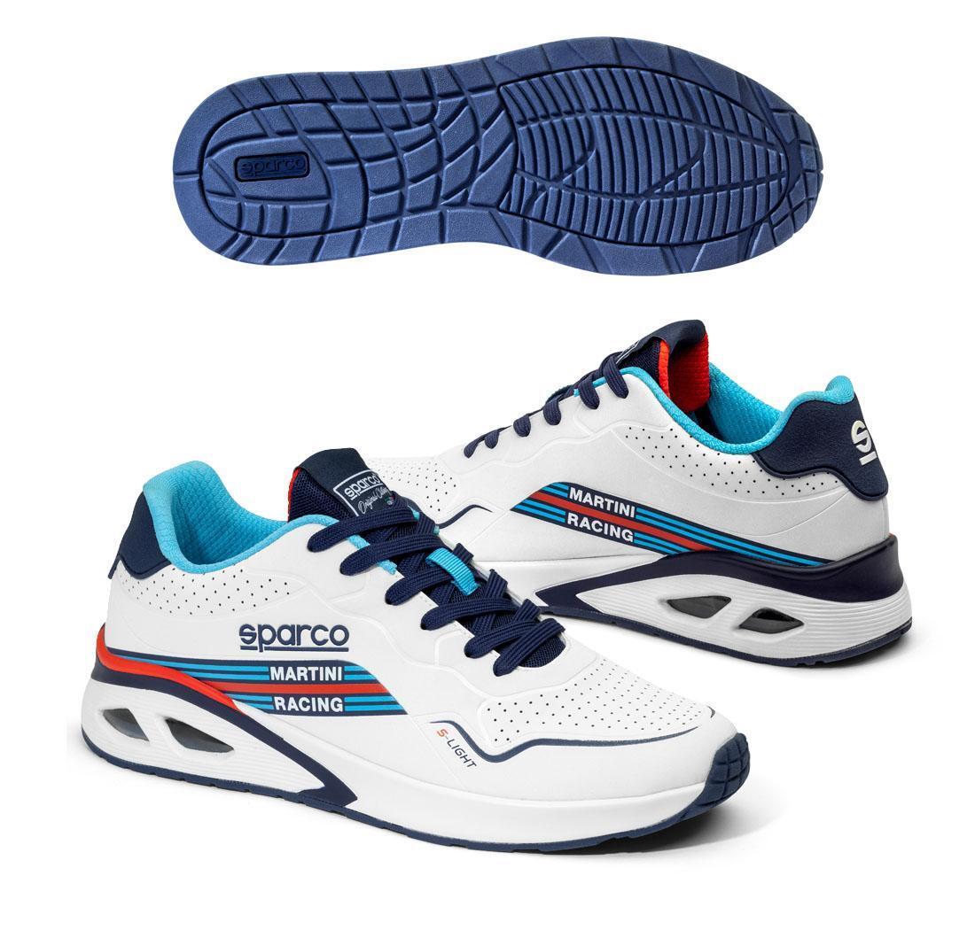 Shoes Sparco S-LIGHT Martini Racing white/navy blue - size 44