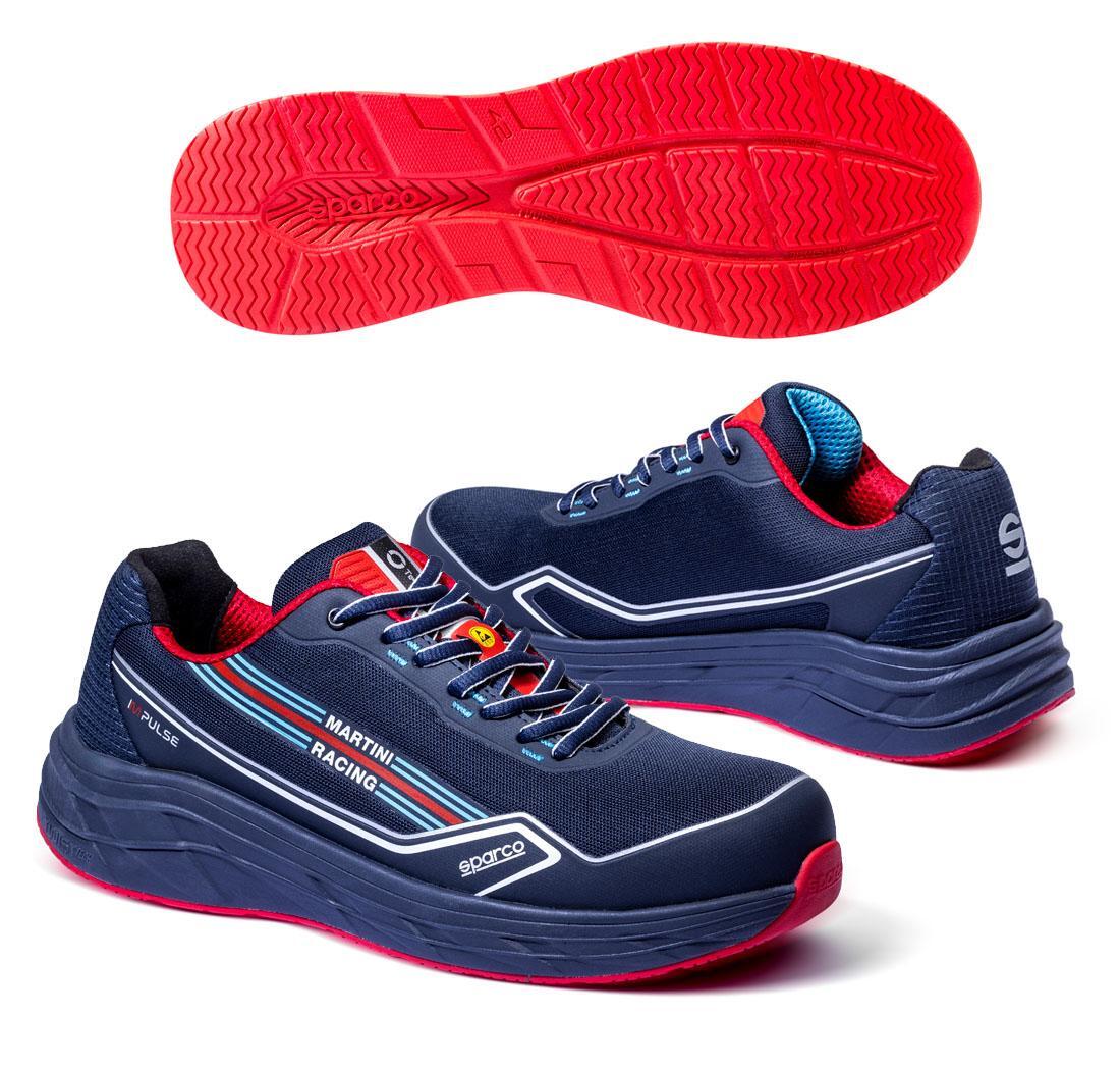 Zapatillas Sparco IMPULSE (corsica) Martini Racing azul marino/rojo - talla 36