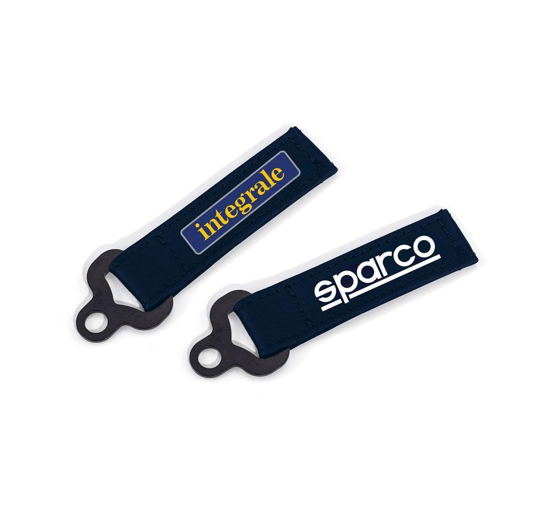 Syntethic leather keychain LANCIA DELTA HF INTEGRALE Sparco