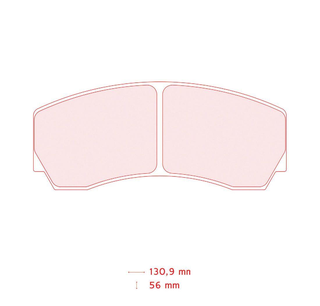Lot de 4 plaquettes de frein CL Brakes (Carbone Lorraine)