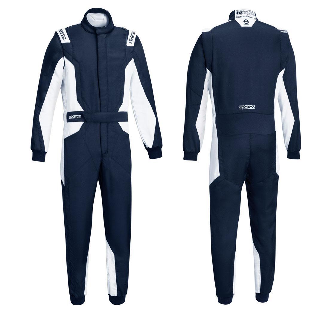 Sparco SPRINT ADVANCED race suit - navy blue/silver - Size 60