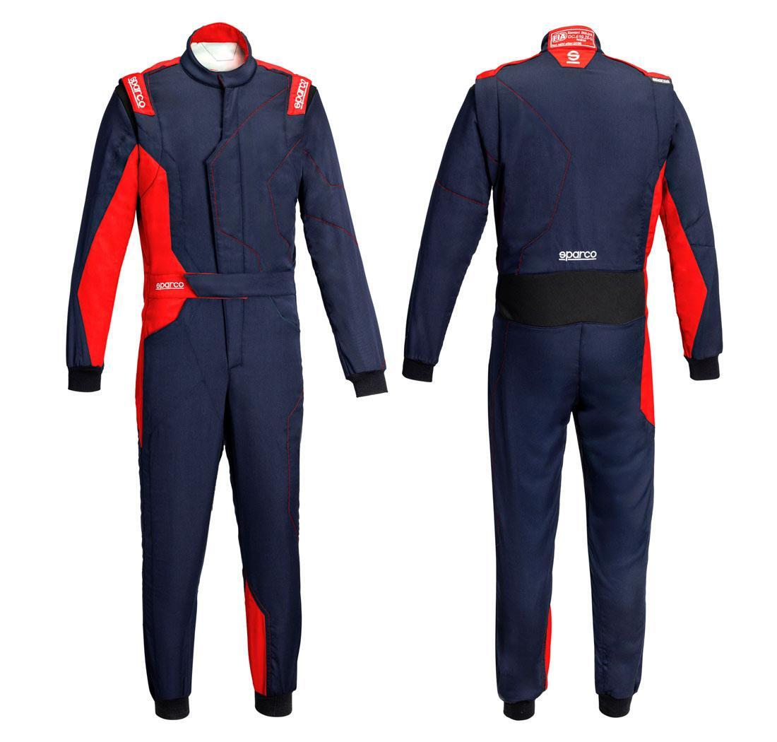 Combinaison pilote Sparco SPRINT ADVANCED-ASY bleu marine/rouge - Taille 48