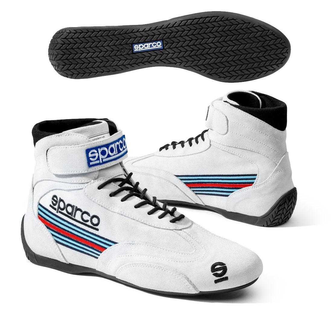 Botas TOP Martini Racing de Sparco, blanco, número 46