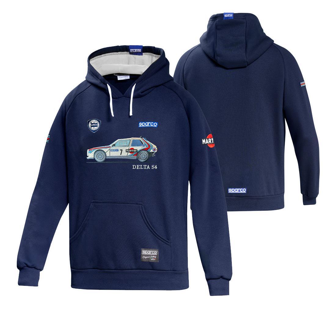Sweatshirt LANCIA DELTA S4 MARTINI RACING Sparco - navy blue - L