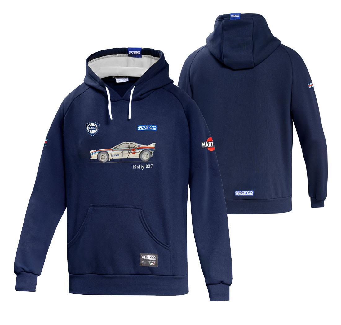 Sweatshirt LANCIA RALLY 037 MARTINI RACING Sparco - navy blue - L