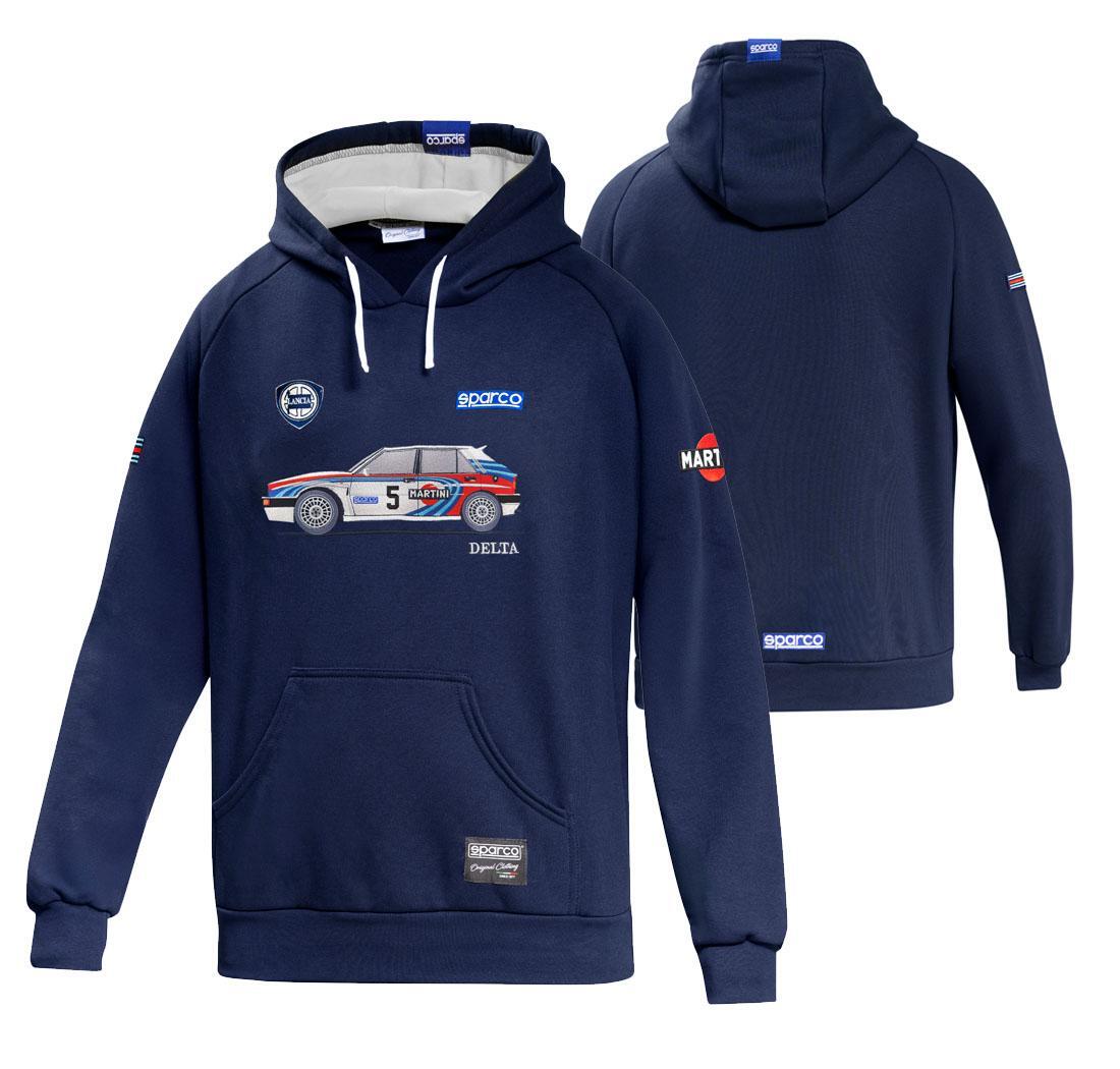 Sweatshirt LANCIA DELTA HF INTEGRALE MARTINI RACING Sparco - navy blue - L
