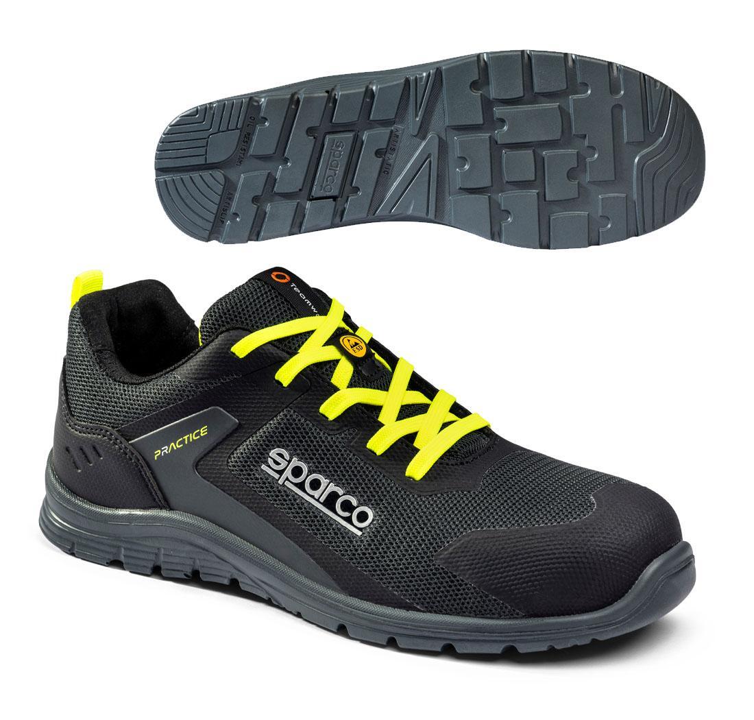 Safety shoe Sparco PRACTICE ADV JOSEF Grey fluo yellow- 42