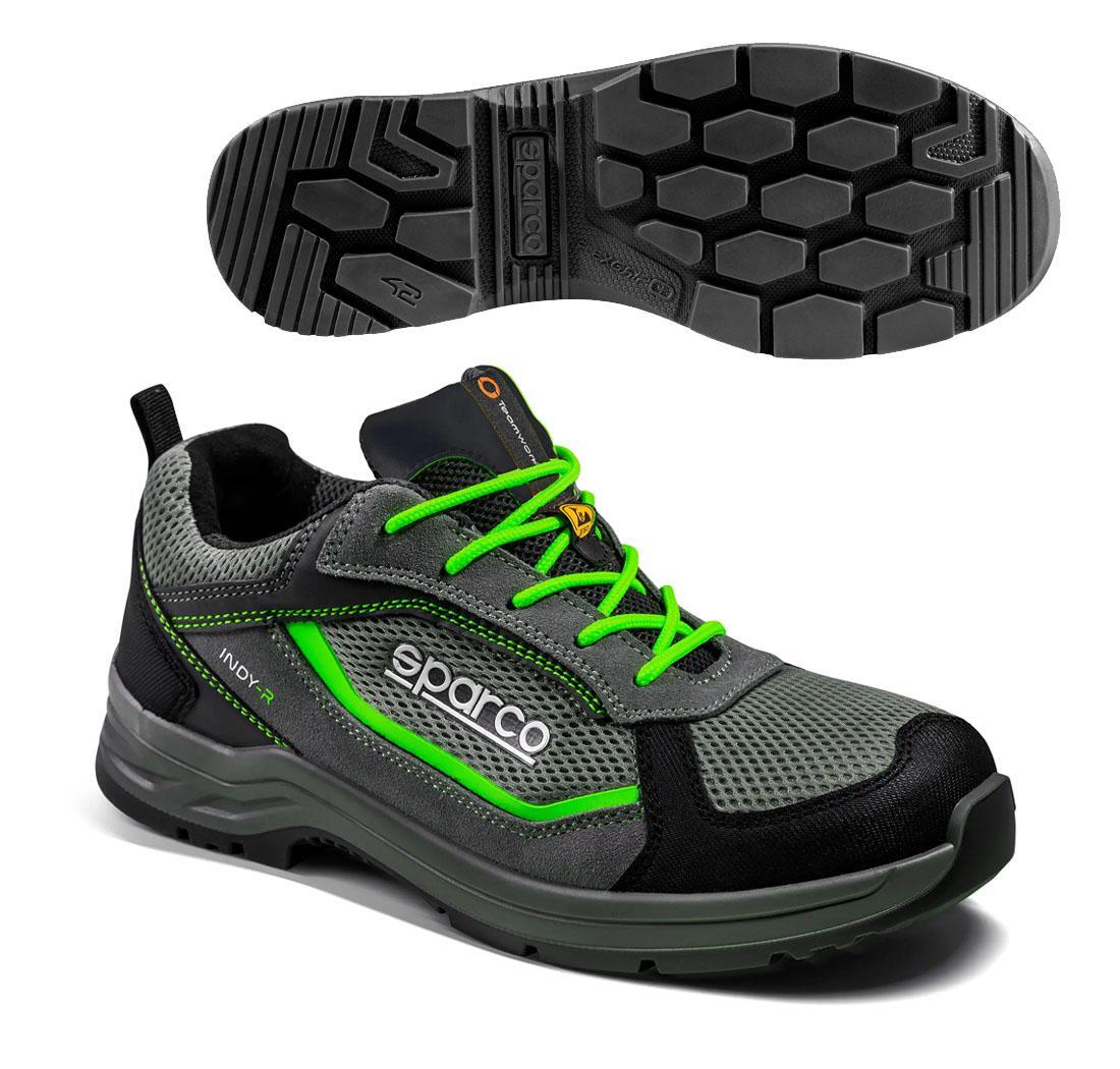Safety shoe Sparco INDI-R S1PS SONOMA Grey fluo green - 42