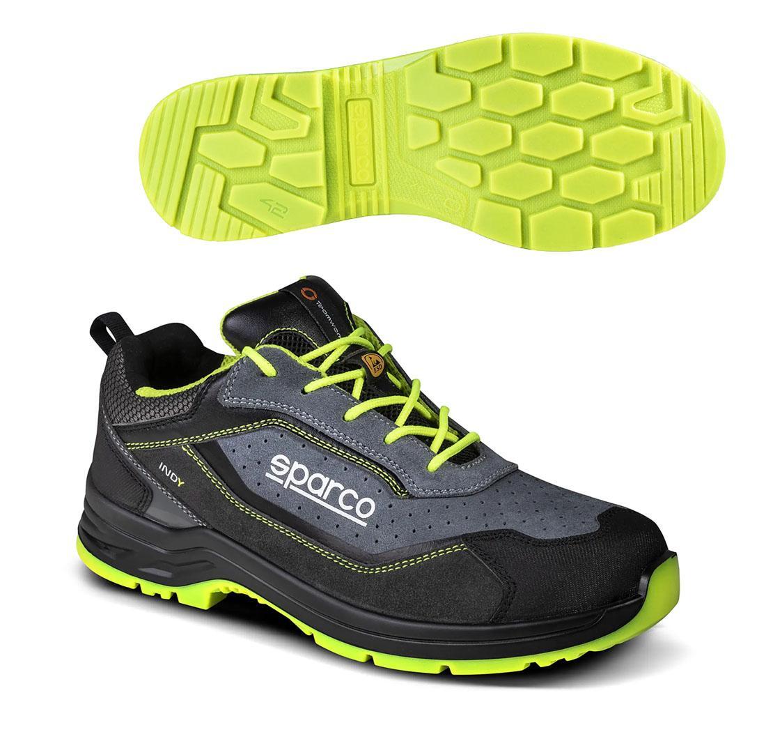 Safety shoe Sparco INDI S1PS TEXAS Grey fluo yellow - 37