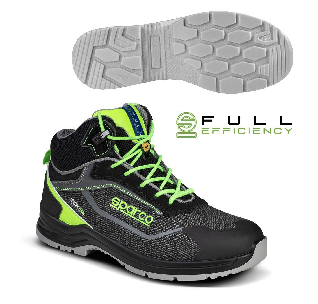 Safety shoe Sparco INDY-e RANGER Black fluo green - 41