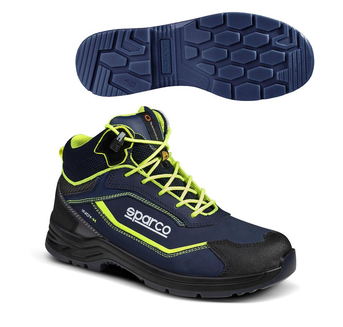Safety shoe Sparco INDY S3S RICHMOND Navy blue yellow fluo - 40