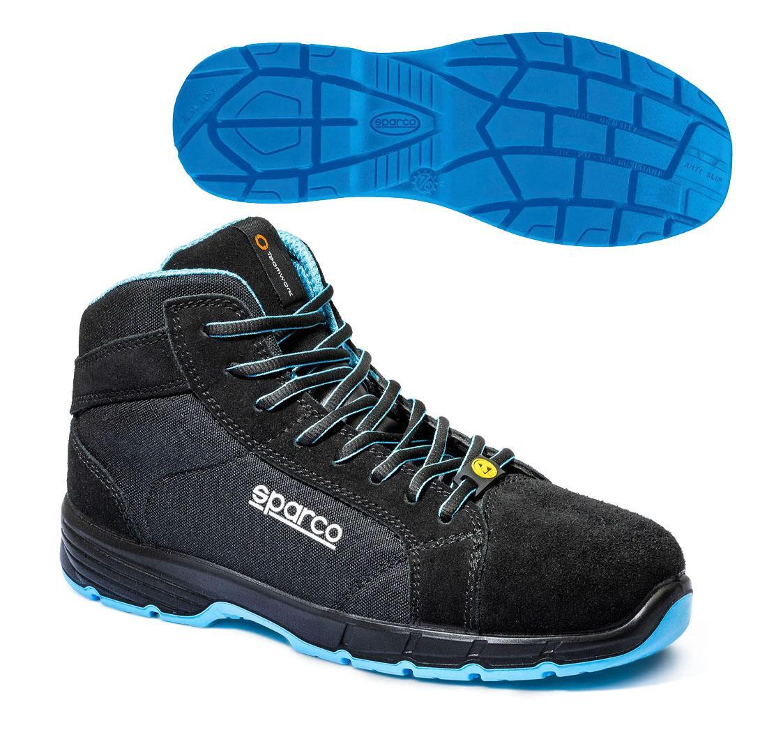 Safety shoe Sparco HORIZON FARGO Black sky blue - 49